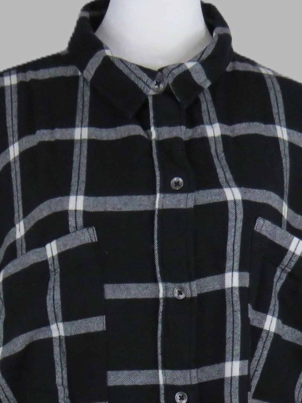 NWT SO Men's Flannel Long-Sleeve Button-Up Oversized Shirt Size 2X (C1935)